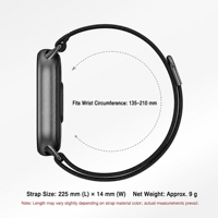 FORWELLENY Bracelet de remplacement en nylon respirant avec logo personnalisé en fil de plume pour Xiaomi Band 11/10/9/8