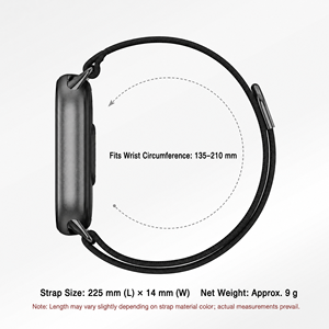 Correa de Repuesto para Reloj FORWELLENY con Logotipo Personalizado, Transpirable, de Hilo de Pluma, Correa de Nailon para <span class=keywords><strong>Xiaomi</strong></span> Band 11/10/9/8 - Product Image 3