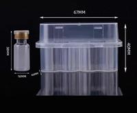 Boîte de rangement en plastique PP de qualité industrielle, empilable, rectangulaire, avec support pour logo personnalisé, épaisseur 3 mm