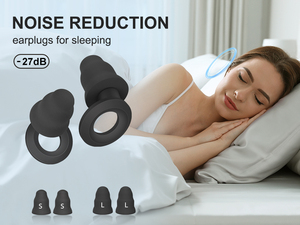 Bouchons d'oreilles Quiet 2 avec filtre, embouts en mousse à mémoire de forme, anti-bruit, pour festivals et sommeil, insonorisants - Product Image 3