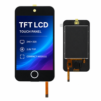 Módulo de Pantalla Táctil LCD TFT IPS de 2.8 Pulgadas OEM ODM, 240x320, 230cd/m de Brillo, Pantalla HMI Compacta, Controlador IoT Fácil de Usar