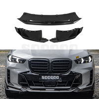 Kit de Spoiler Avant en Fibre de Carbone Sec SOOQOO pour BMW X5 G05 LCI G18 LCI 23-25, Préimprégné Autoclave, Lame de Pare-chocs et Aileron de Protection