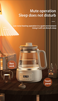 Pot électrique multifonctionnel de 1,5 L pour infuser du thé avec contrôle de température constant - Pot de conservation de la santé en verre