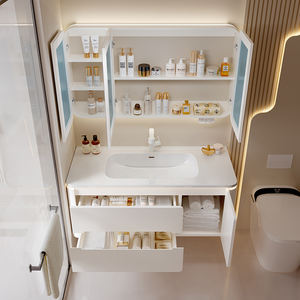 Mueble de Baño Inteligente con Espejo, Montado en la Pared, Ecológico, con Acabado Lacado, de Alta Calidad y Bajo Precio, Certificado por CE, Directo de Fábrica - Product Image 5