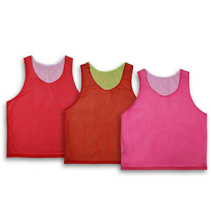 Chalecos de Entrenamiento de Baloncesto/Fútbol de Doble Cara, Impresión de Números Personalizada, Transpirables, Ecológicos, 100% Poliéster, Malla, Corte Holgado - Product Image 4