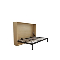 Système d'armoires lits escamotables sur mesure pour économiser de l'espace lit escamotable horizontal avec pieds escamotables