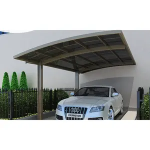 Car Garage Canopies Carport Rain Cover Wind Resistant Aluminum Alloy Carport Polycarbonate Roof Car Port