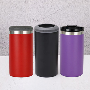 Taza de vaso 3 en 1 con recubrimiento en polvo de 16oz, enfriadores de latas de cerveza y Cola aislados al vacío, soporte para latas de escarcha para <span class=keywords><strong>el</strong></span> uso de café de regreso a la escuela - Product Image 3