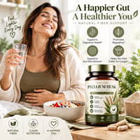 Capsules de Psyllium à Marque Blanche : Fibres Solubles Naturelles pour la Santé Intestinale – Usine OEM/ODM