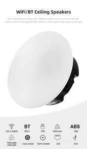 Altavoz de <span class=keywords><strong>Techo</strong></span> Profesional Inalámbrico WIFI BT de 6.5 Pulgadas con Amplificador, Altavoz de <span class=keywords><strong>Techo</strong></span> para Cine en Casa - Product Image 5