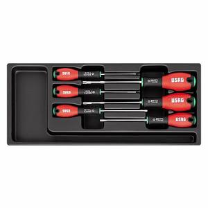 Juego de Destornilladores Usag 519/322STX, Kit de Herramientas Manuales de Acero, 37x28x8cm - Product Image 1