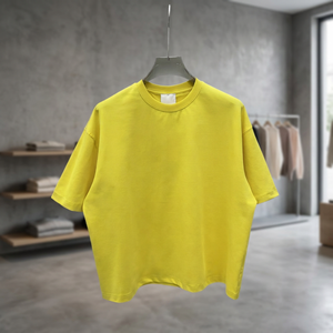 เสื้อยืดโอเวอร์ไซส์ผู้ชาย ผ้าฝ้าย 100% 260 แกรม ล้างสีแบบแอซิดวอช สโตนวอช ทรงสตรีทแวร์ คอกลม แขนสั้น - Product Image 4
