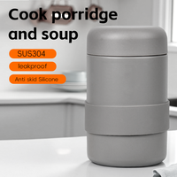 Termo Aohea 360, Hermético y Antiderrames, de Acero Inoxidable 304, Recipiente para Comida, Olla para Guisos, Taza, Termo Doble, Frasco para Comida al Vacío