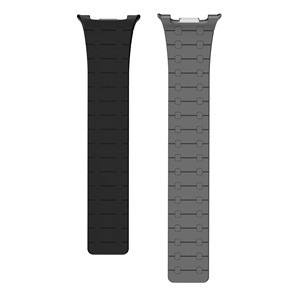 No <b>Gap</b> Curved Magnetic Silicone Watch Strap Dual Color Quick Release Waterproof Sport Replacement Band for Smart Watch - Product Image 2
