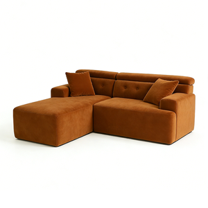 Modern Modüler Oturma Odası Mobilyaları, Kutuda Kumaş Köşe Koltuk, Daireler İçin Vakumlu Sıkıştırılmış Bulut Kanepe - Product Image 2