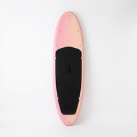 Planche de paddle gonflable rose tendance, planche de surf SUP à la mode avec cordons élastiques, support OEM/ODM pour un design de marque unique