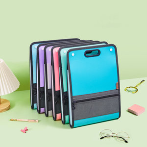 12 Pockets Expanding File Folders Multi-layer A4 Filing Products Information Papers Buckle Storage Bag