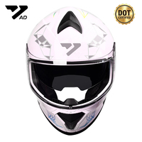 Casques de moto intégraux de haute qualité certifiés DOT, design personnalisé avec casque de vélo confortable, vente en gros d'usine