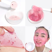 Mascarilla Facial Orgánica en Polvo para SPA de Belleza Profesional, Hidratante, Suavizante, Iluminadora, Antiarrugas, para Rostro y Nariz, Cristal