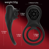 Silikon USB Elektrischer Ferngesteuerter Verschlussring Klemmen Silikon Sex Verzögerungs-Vibrations-Masturbator für Paare Sexualleben