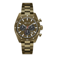 Montre à quartz multifonctionnelle de luxe pour homme, étanche, en acier inoxydable, avec phase de lune