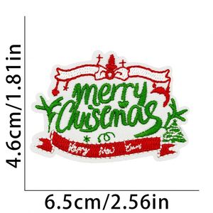 Nouvelle broderie thermocollante écologique Père Noël et Bonhomme de neige pour la décoration de sacs, vêtements et chapeaux - Product Image 5