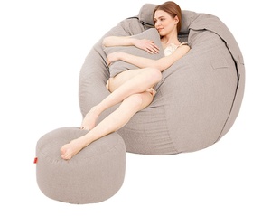 <span class=keywords><strong>Sofa</strong></span> Sack - Sillón Puff Ultra Suave - Sillón Puff de Espuma Viscoelástica con Funda de Microfibra - Mueble <span class=keywords><strong>Relleno</strong></span> de Espuma - Product Image 2