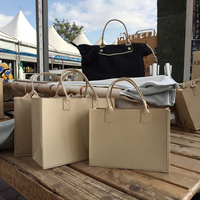 Sac fourre-tout en feutre PLA, souvenir tridimensionnel, multicolore, personnalisable avec logo, sac à main à fermeture ouverte 40x30x15 & 33x25x12