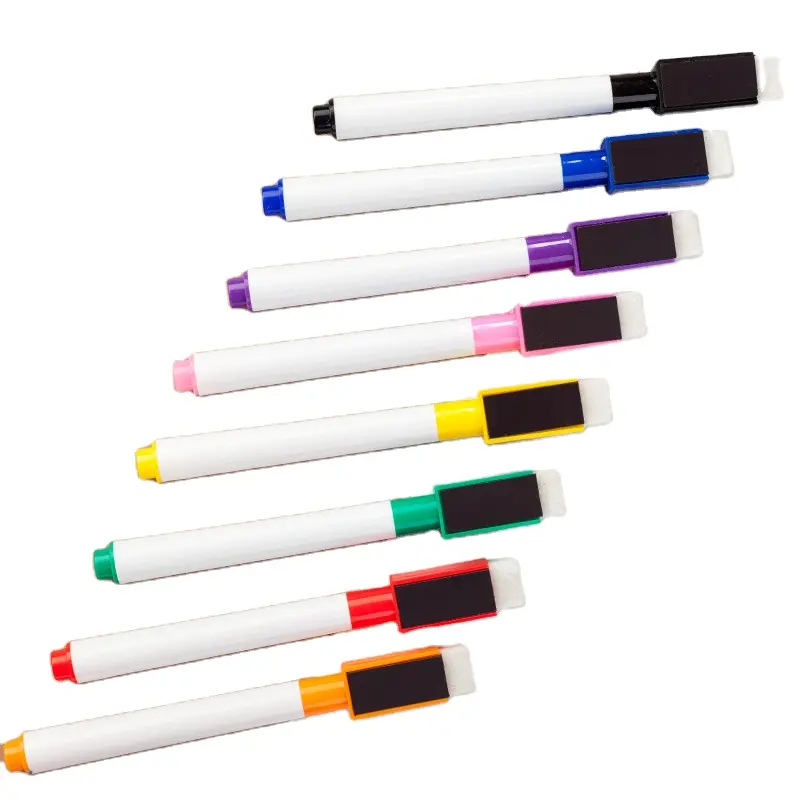 Whiteboard-Stift Magnet Dry Erase Marker Tinten markierung stift magnetischer Whiteboard-Radiergummi