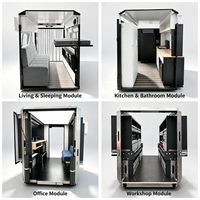 Atelier mobile modulaire pour fourgons, système de rangement d'outils flexible compatible avec plusieurs modèles de fourgons