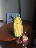 Peluche de maïs personnalisée, mignonne et en forme de dessin animé, rembourrée en coton PP doux, coussin animal en peluche en forme de légume, OEM ODM, vente en gros, cadeau