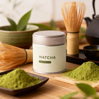Boîte à thé matcha hermétique personnalisée Tinsmaker, double couvercle, qualité alimentaire, vide, pour thé, café en poudre, boîte de rangement, boîte à matcha verte, emballage