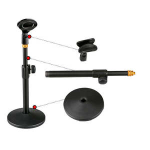 Soporte de Micrófono BHA <span class=keywords><strong>MS</strong></span>-190B con Accesorios de Estudio de Escritorio de Plástico para Podcast, Canto en Vivo, para Estudio en Casa, 12 Años de Experiencia OEM - Product Image 4