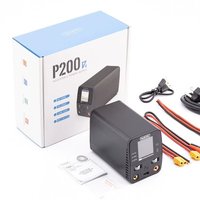 Fuente de Alimentación Ajustable de Escritorio ToolkitRC P200 V2, CA 100W, CC 200W, 30V 10A, Pantalla IPS de 1.54 Pulgadas, Cargador Rápido Tipo-C de 65W
