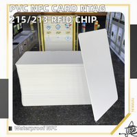Tarjeta de Control de Acceso en Blanco Imprimible de PVC con Chip Inteligente NFC 215/213, Resistente al Agua y a la Intemperie, RFID de 13.56 MHz