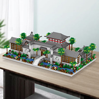 Nueva llegada niños arquitectura famosa china modelo 3D ladrillos de diamante Mini bloques de construcción juguetes jardín del administrador humilde