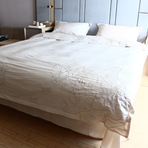 Sang Trọng Bông Tấm Ga Trải Giường Khăn Trải Giường Khách Sạn Nhà Embroiderybedding Đặt Tấm Ga Trải Giường Bộ Đồ Giường Bộ Kidssheets - Product Image 4