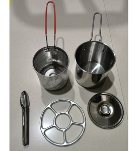 Custom Restaurant Standard Non Stick <b>Cookware</b> Korean Stainless Steel Cooker Pot Soup Pot Deep Frying Pot - Product Image 1