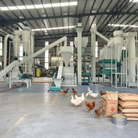 Ligne de production d'aliments complets pour animaux à haut rendement et de haute qualité pour la volaille, le bétail et les granulés d'aliments pour poulets