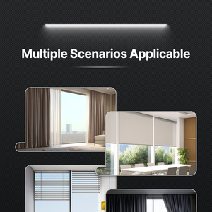 แผงม่านอัจฉริยะ ZigBee ลายขนนก Moes Tuya แผงสัมผัสป้องกันแสงสะท้อนทำงานได้กับ Alexa Google Home - Product Image 3