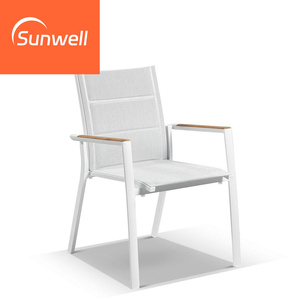 Muebles de Balcón de Estilo Moderno para Exteriores, Patio, Jardín de Lujo, Mesa de Comedor de Madera Maciza, Sillas, Juego de Comedor de Teca para Restaurante, Cafetería - Product Image 4