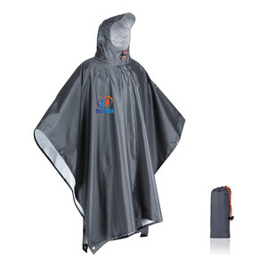 Poncho unisexe d'extérieur pour <span class=keywords><strong>vélo</strong></span>/moto/scooter Veste d'équitation Imperméable <span class=keywords><strong>Cape</strong></span> de camping Polyester Gris Randonnée Vêtements de pluie Camping - Product Image 1