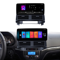 Pantalla Táctil de 12.3'' con Kit Completo de Marco de Panel de Instrumentos ABS para SANTAFE 2006-2012, LHD/RHD, con Sistema Multimedia Android, GPS y Amplificador