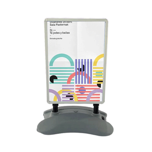 <span class=keywords><strong>Papier</strong></span> PVC durable et étanche A1 <span class=keywords><strong>A0</strong></span> Support de panneau d'affiche de chaussée extérieure Base d'eau publicitaire - Product Image 1