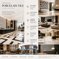 Carrelage en porcelaine pleine masse 600x1200mm, motif géométrique moderne, poli, pour sol et mur, fournisseur OEM ODM