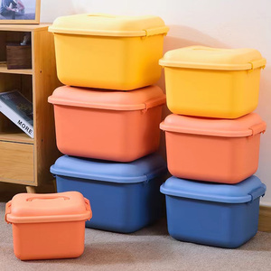 Toptan taşınabilir araç göğüs kutusu PP giysi saklama konteyner çocuk oyuncakları şeffaf plastik saklama kabı - Product Image 1