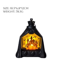 Nicro Nouvelle Lampe de Table Créative en Forme de Château, Alimentée par Piles, en Plastique, Portable, Lampe à Vent, Veilleuse, Cadeaux d'Halloween, Décorations de Table