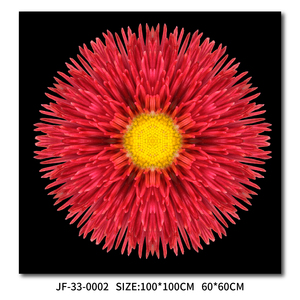 Art mural en acrylique avec fleurs de <span class=keywords><strong>rose</strong></span> <span class=keywords><strong>rose</strong></span>, impression florale aquarelle avec traces de pinceaux <span class=keywords><strong>gris</strong></span>, décoration moderne <span class=keywords><strong>et</strong></span> romantique pour salon - Product Image 3