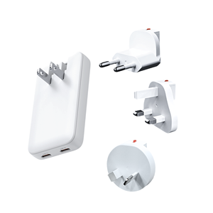 Adaptateur secteur de voyage GaN 65W, charge rapide, taille compacte - Product Image 1