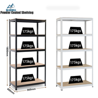 Étagères sans boulons à 5 niveaux 1800*900*400mm, rayonnage sans boulons, étagères industrielles, entrepôt, magasin, garage, étagères